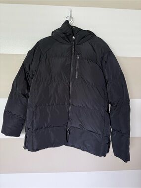 Fabletics Black Insulated Puffer Jacket Hooded Women’s Medium